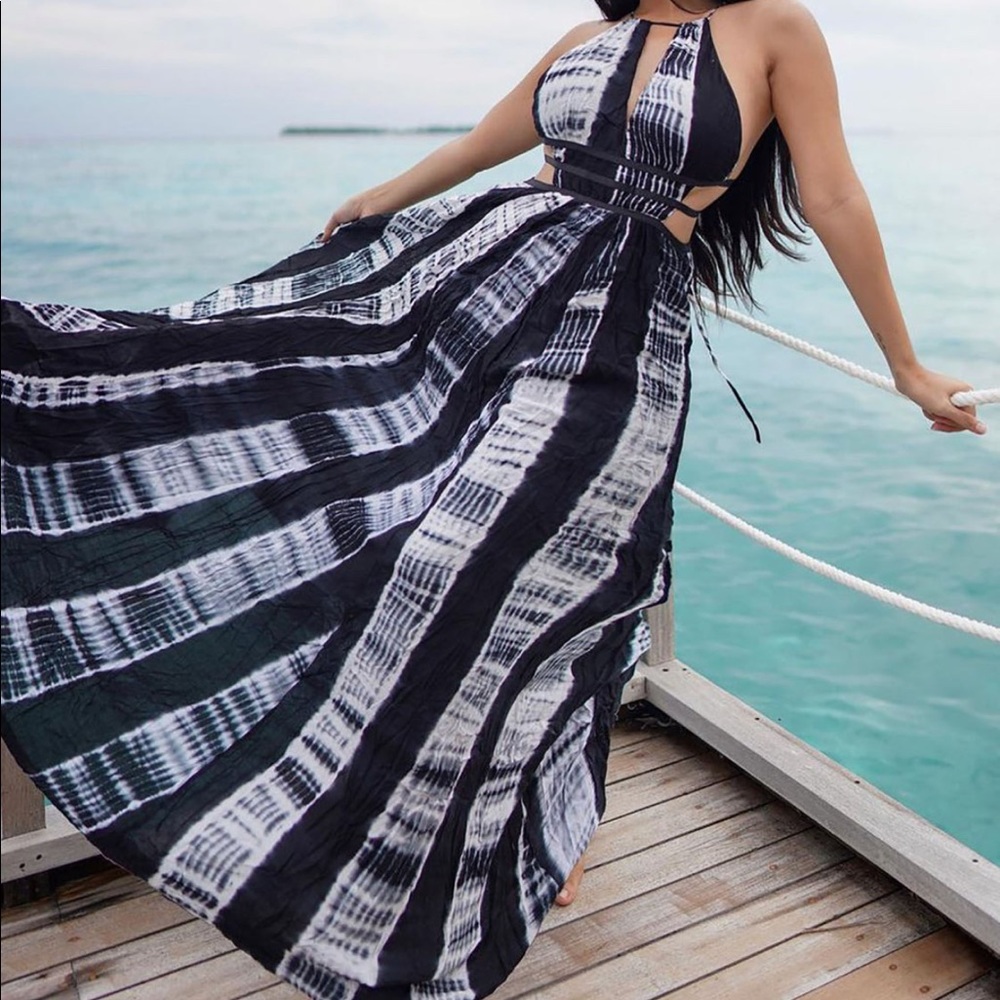 FN Tie Dye Flowy Maxi Dress